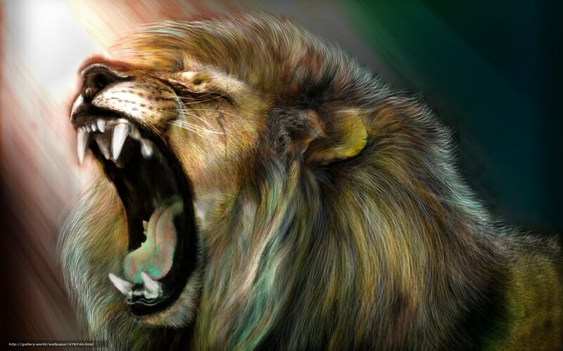 roaring lion artwork
