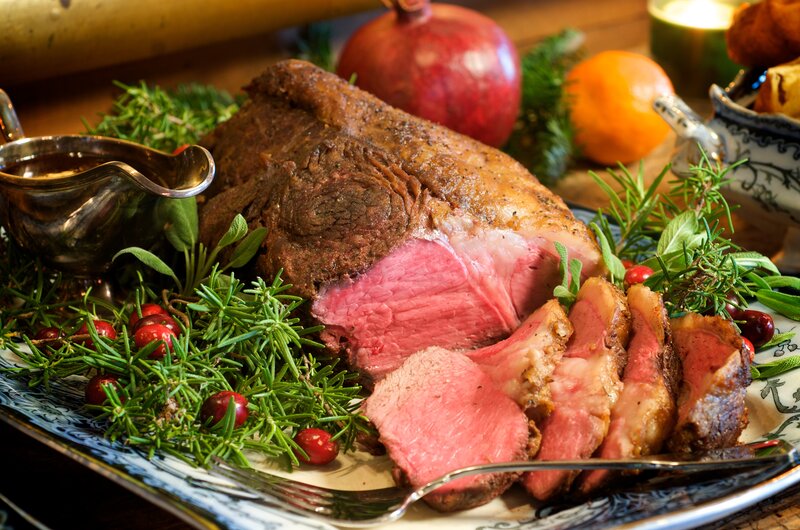 Roast beef with cranberries