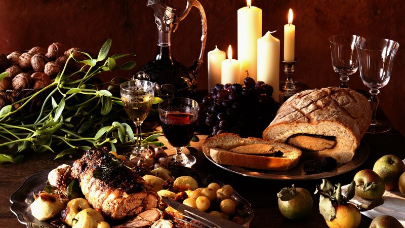 Roast Meat and Bread