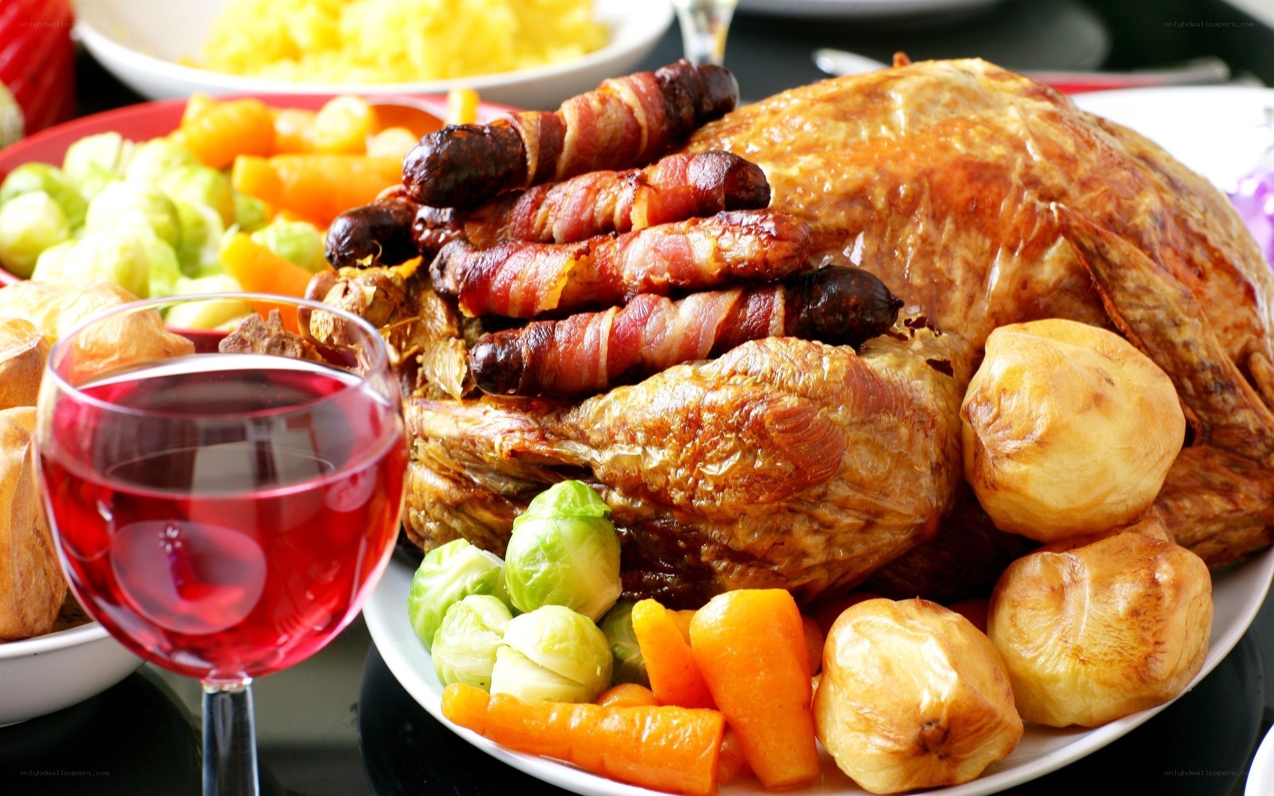 Roast turkey dinner