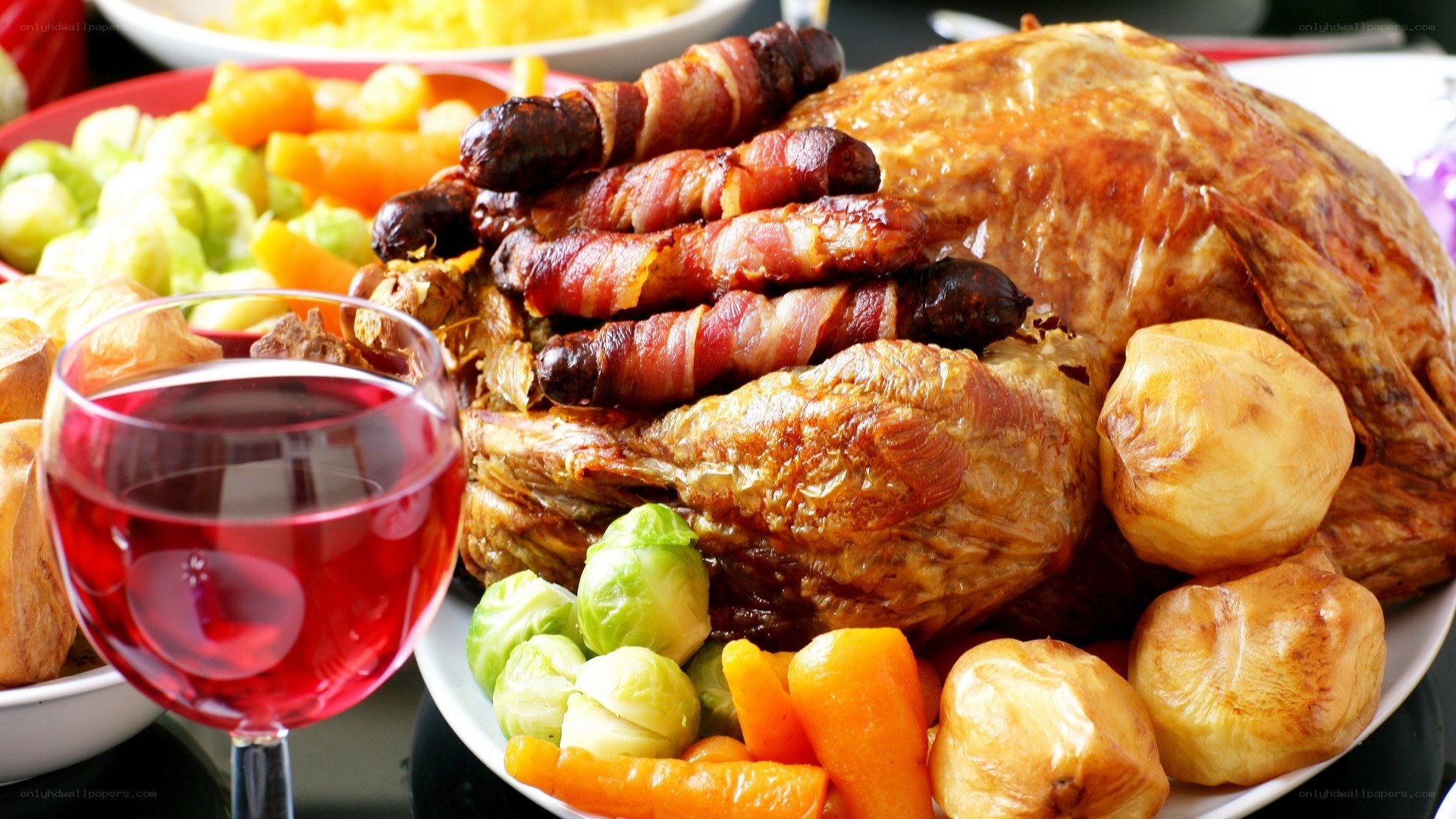 Roast turkey dinner