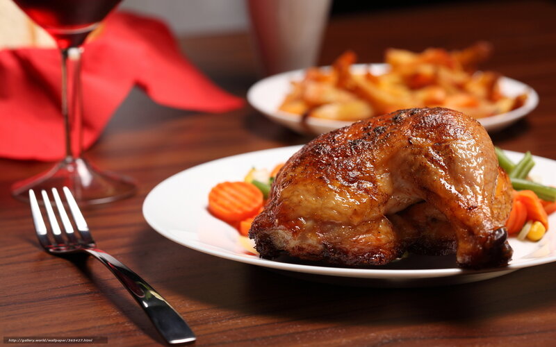 Roasted Chicken Leg — Brown