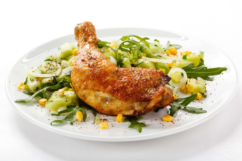 Roasted Chicken Leg — White, Fresh