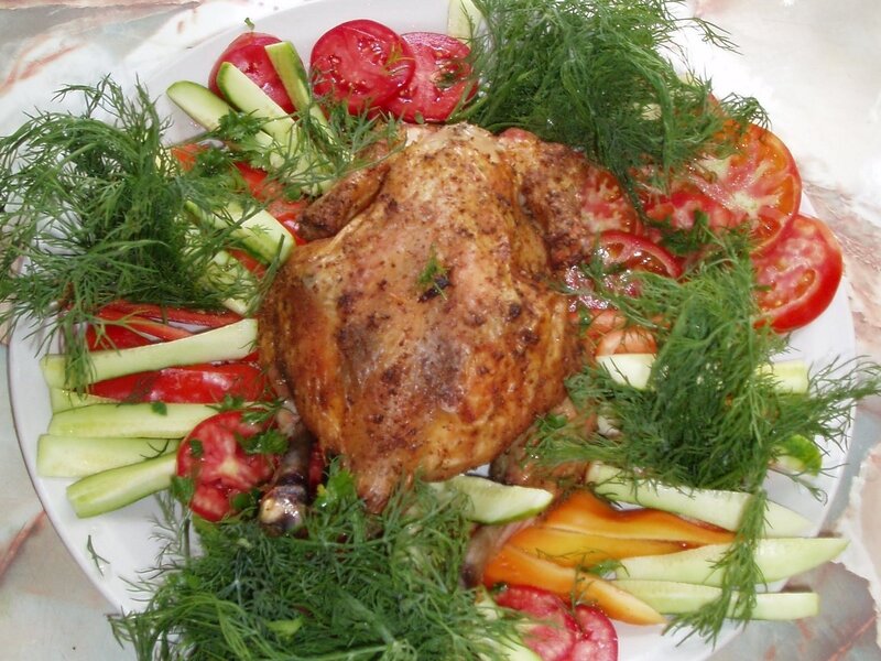 Roasted Chicken with Vegetables — Green