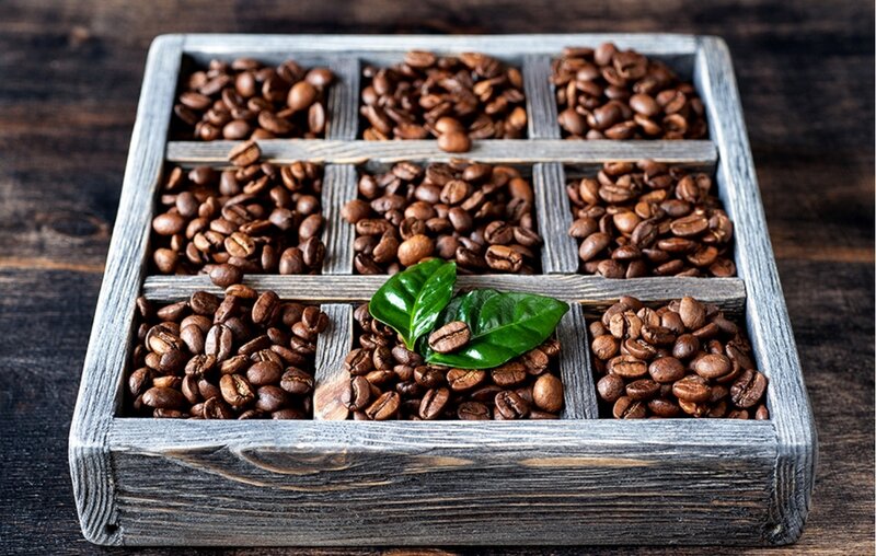 Roasted Coffee Beans — Brown, Calm, Photograph, Wooden Tray
