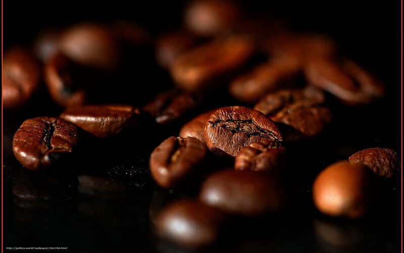 Roasted Coffee Beans — Brown, Dramatic, Photograph, Dark Surface