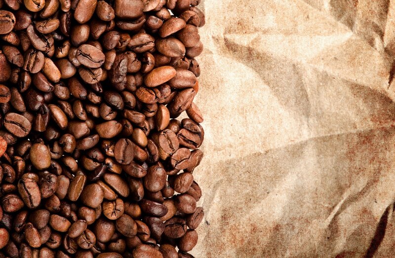 Roasted Coffee Beans — Brown, Neutral, Photograph, Brown Paper