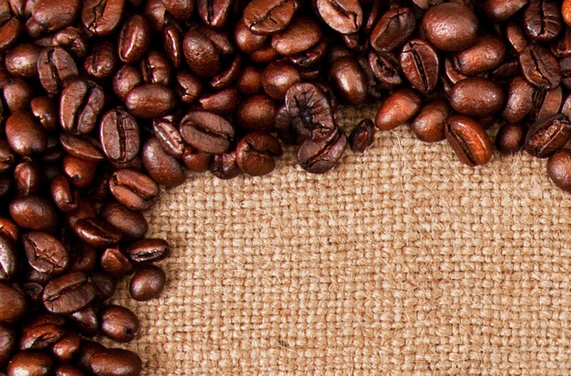 Roasted Coffee Beans — Brown, Neutral, Photograph, Burlap