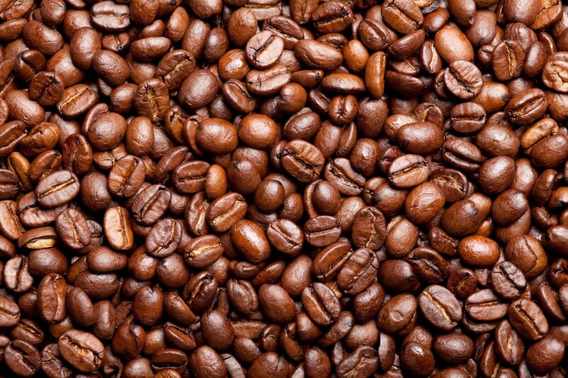 roasted coffee beans close-up