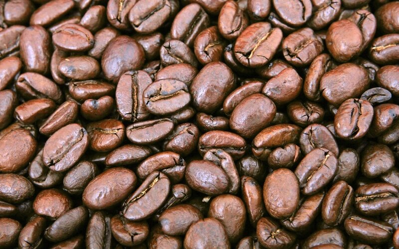 Roasted Coffee Beans — Dark Brown