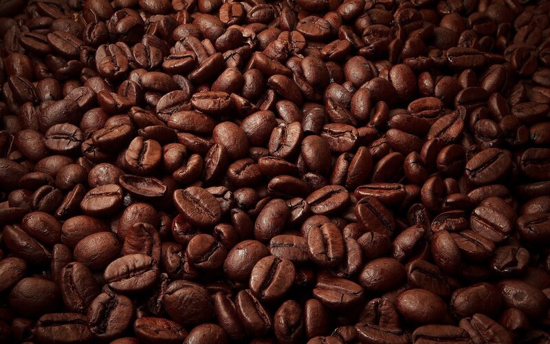 Roasted Coffee Beans — Photograph, Dark Brown