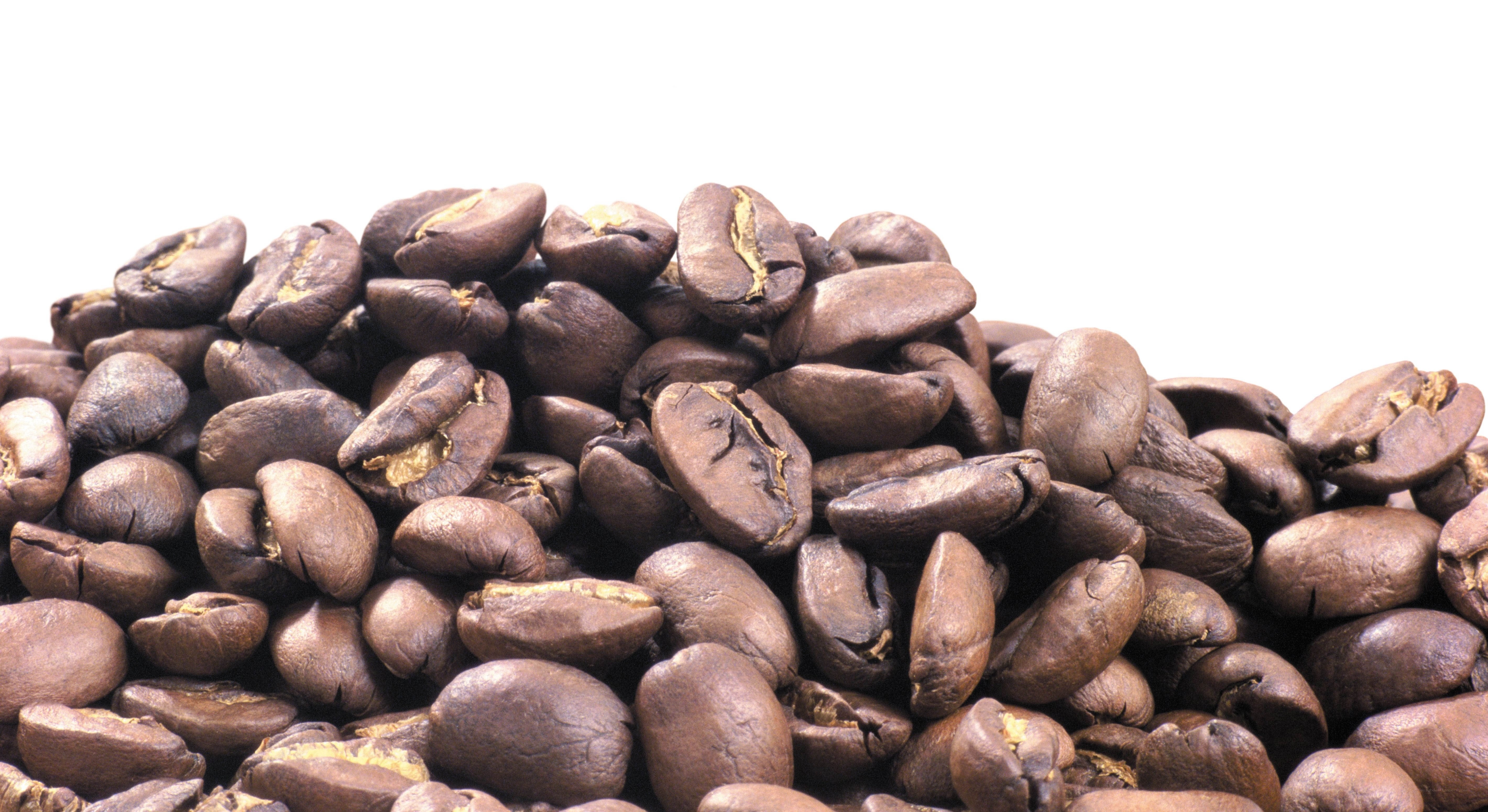 roasted coffee beans pile