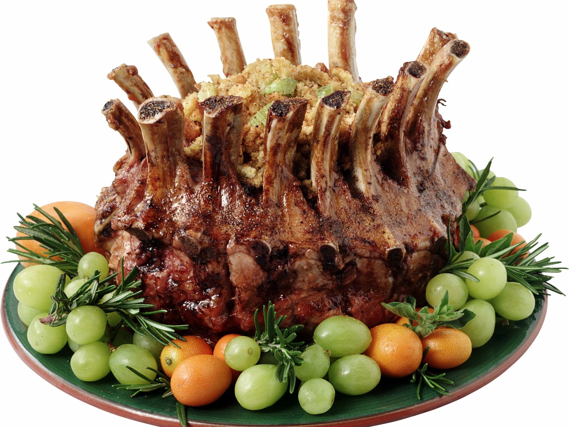 roasted crown roast of lamb