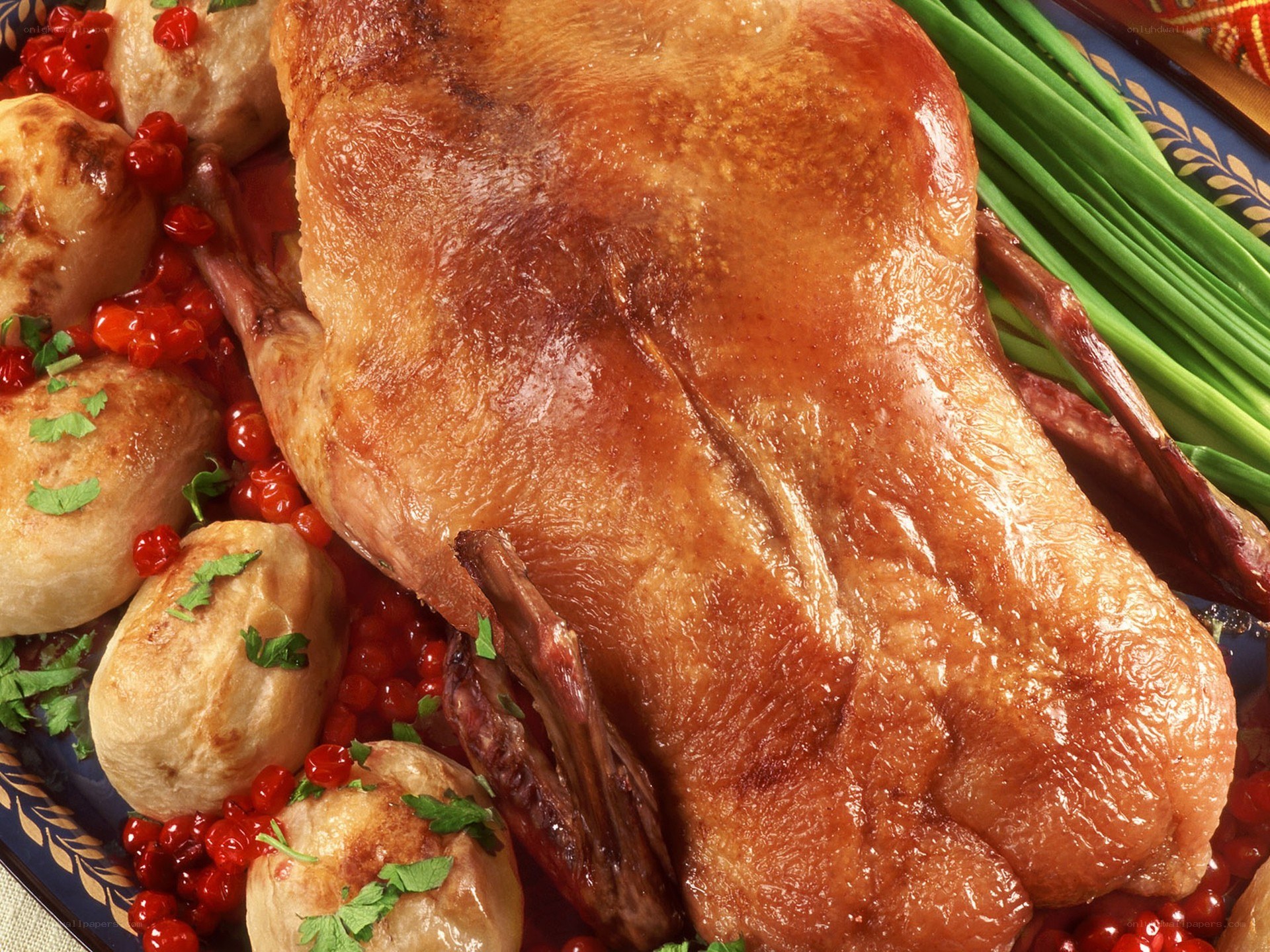Roasted duck with potatoes