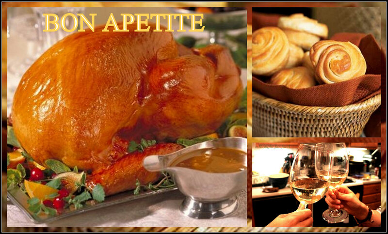 Roasted Turkey Dinner — Brown, Festive, Night