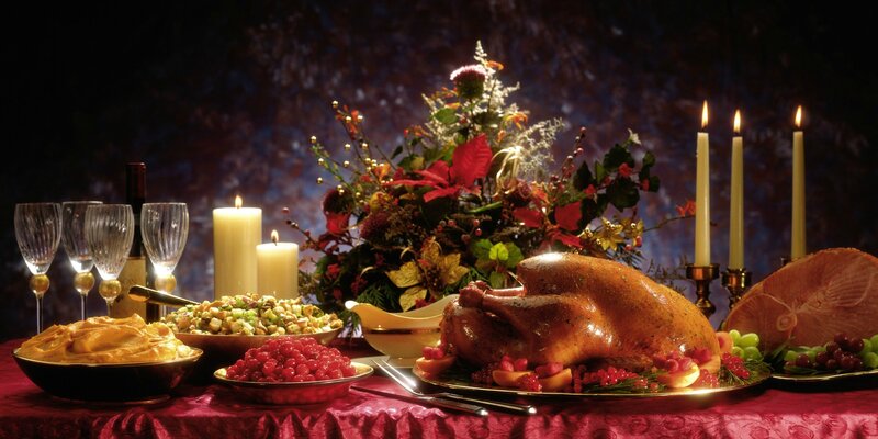 Roasted Turkey Dinner — Red
