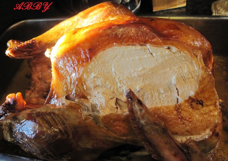 Roasted Turkey in Pan