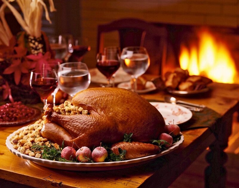 Roasted Turkey on Platter — Brown, Cozy