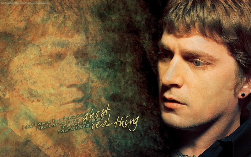 Rob Thomas portrait with lyrics