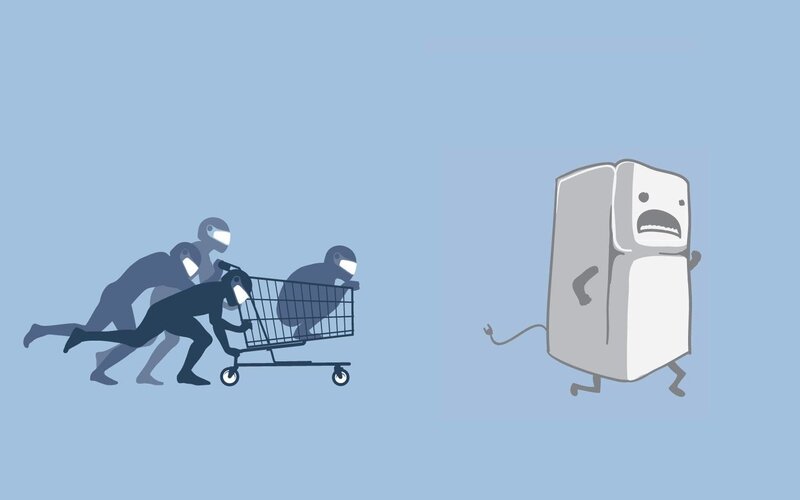 Robbers with Shopping Cart