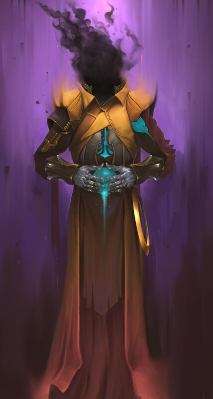 Robed Figure Holding Orb
