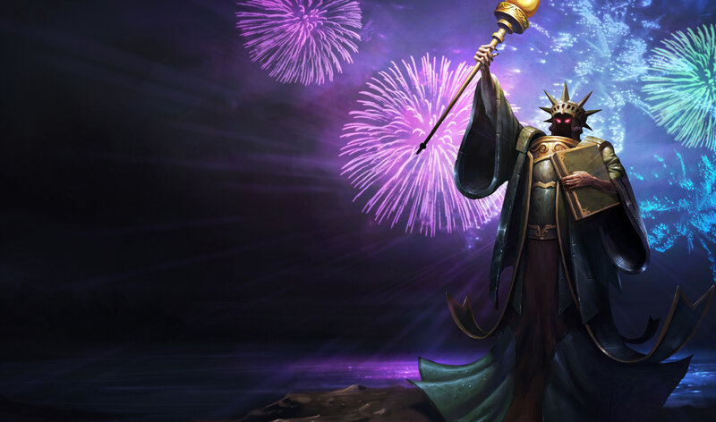 Robed Figure with Staff — Purple