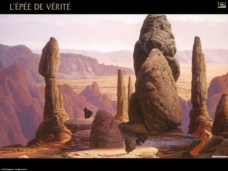 Robed Figures in Desert
