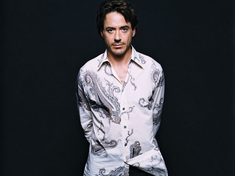 Robert Downey Jr. in paisley shirt