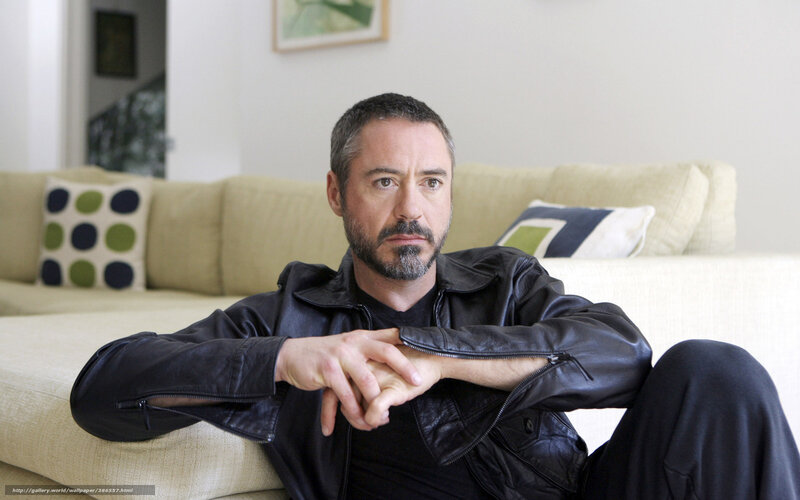 Robert Downey Jr. on a sofa