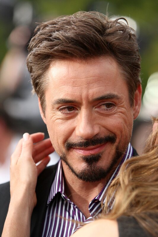 Robert Downey Jr. smiling at event