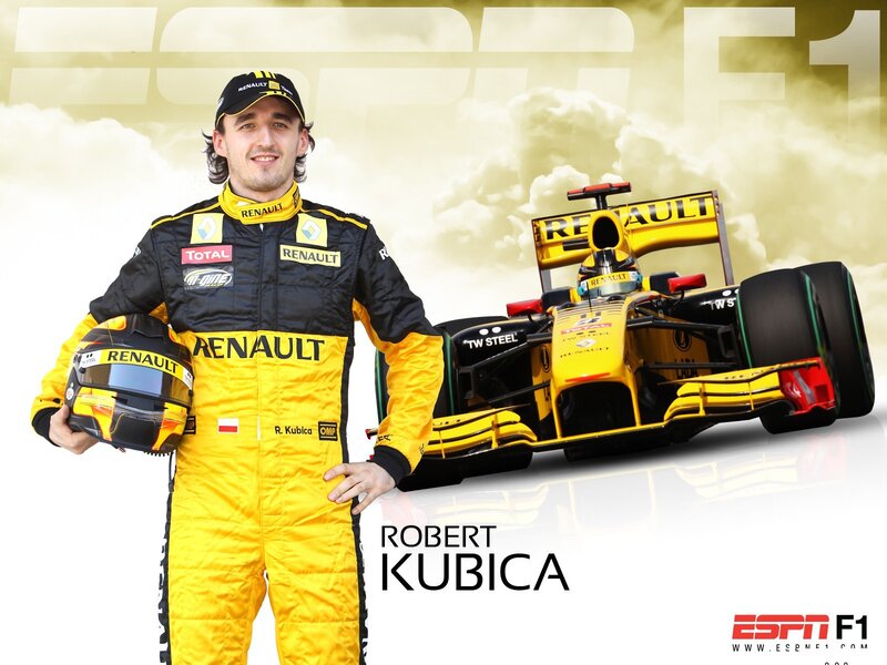 Robert Kubica in Renault gear