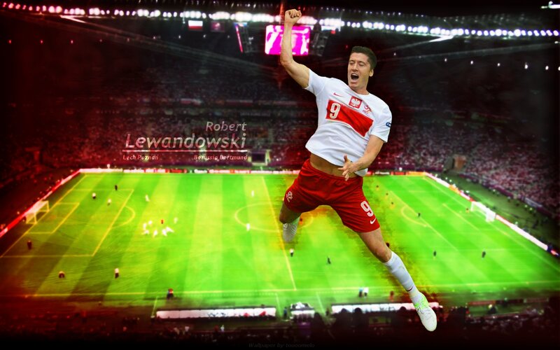Robert Lewandowski Celebrating