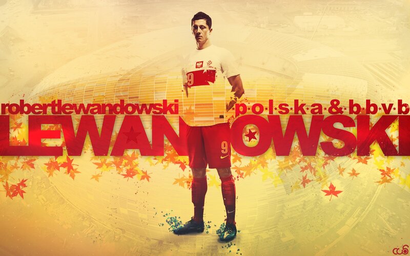 Robert Lewandowski football poster