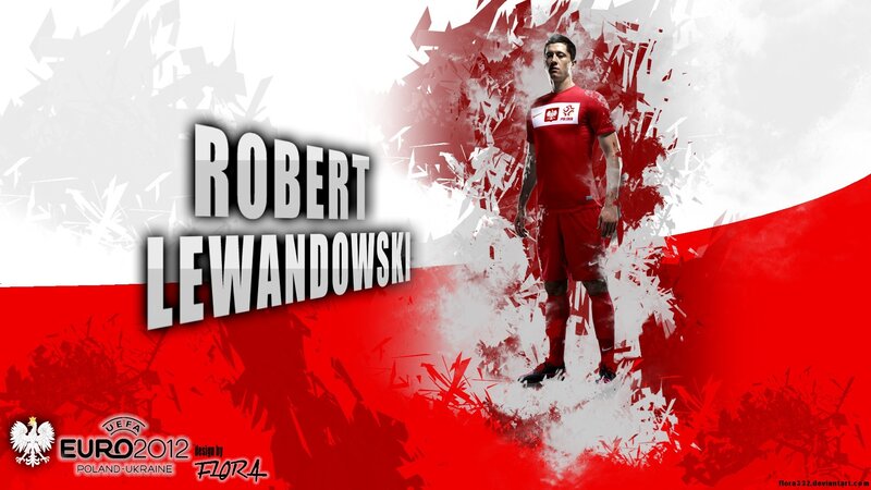 Robert Lewandowski in Red Kit