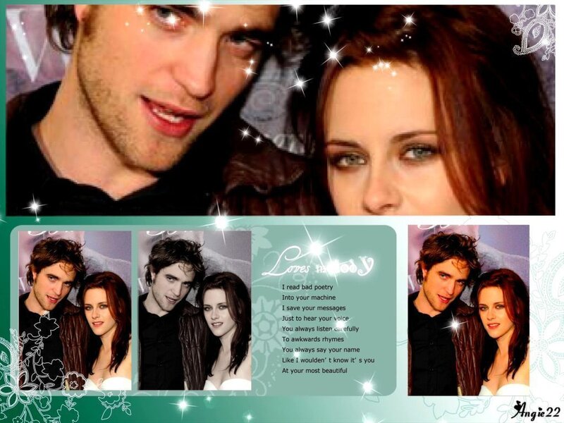 Robert Pattinson and Kristen Stewart — Green