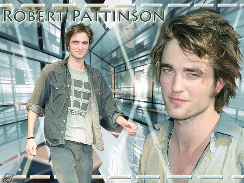 Robert Pattinson Collage — Blue