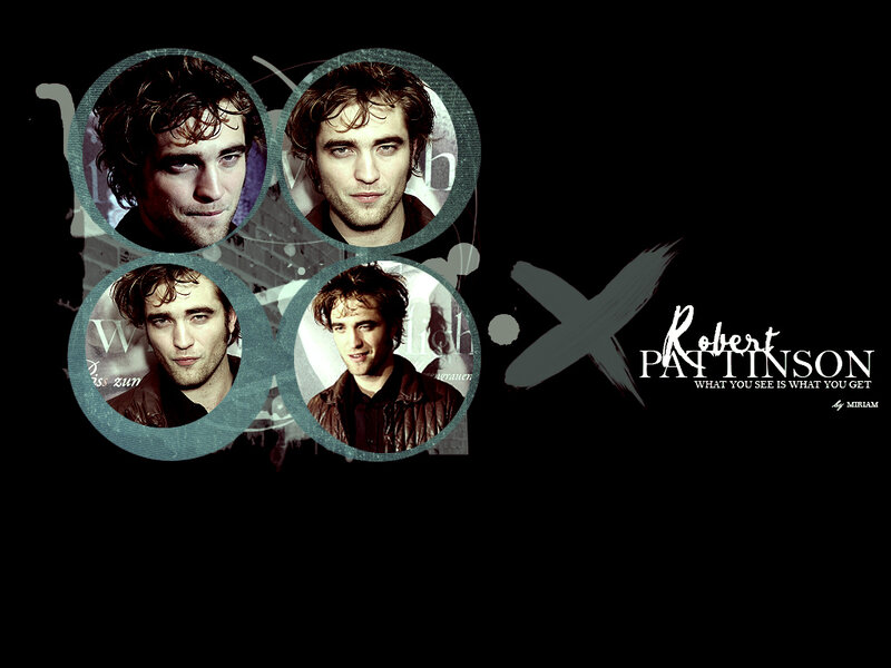 Robert Pattinson collage wallpaper