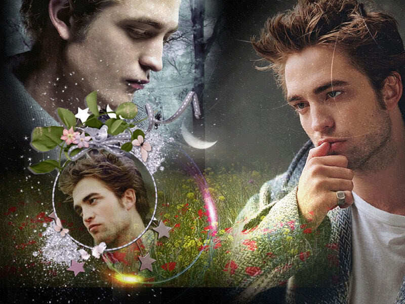 Robert Pattinson in Twilight collage