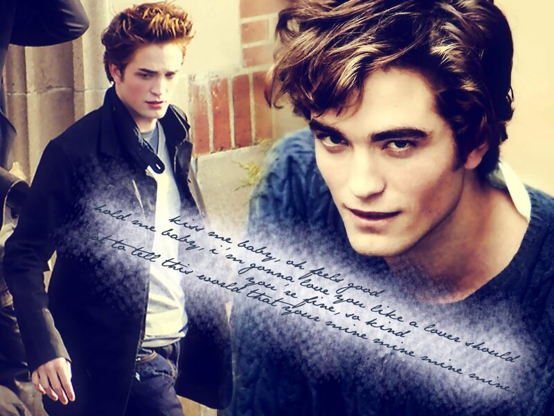 Robert Pattinson in two poses