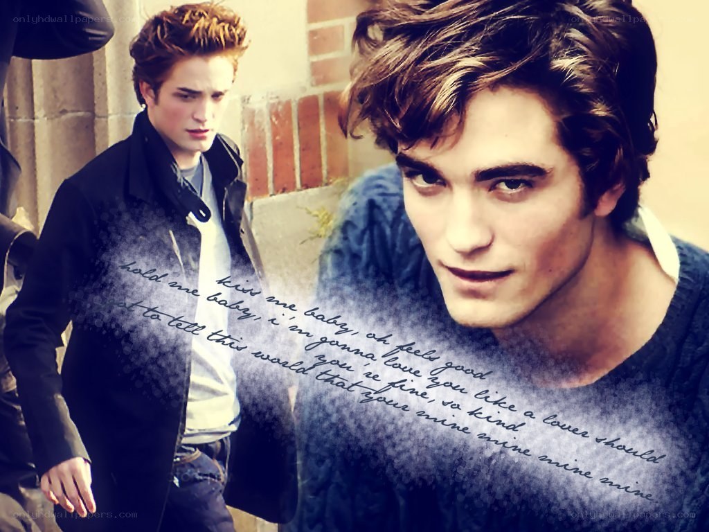 Robert Pattinson in two poses