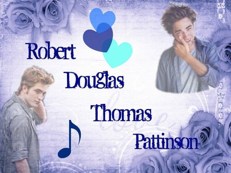 Robert Pattinson Portrait — Blue