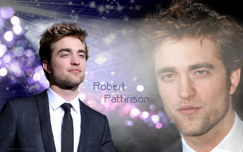 Robert Pattinson Portrait — Purple