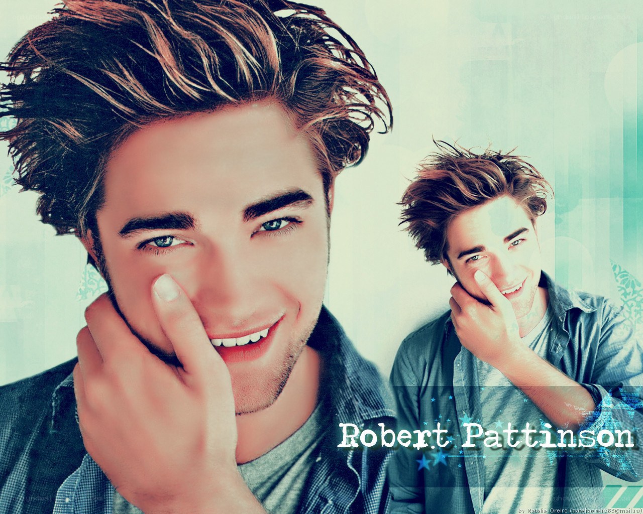 Robert Pattinson smiling portrait
