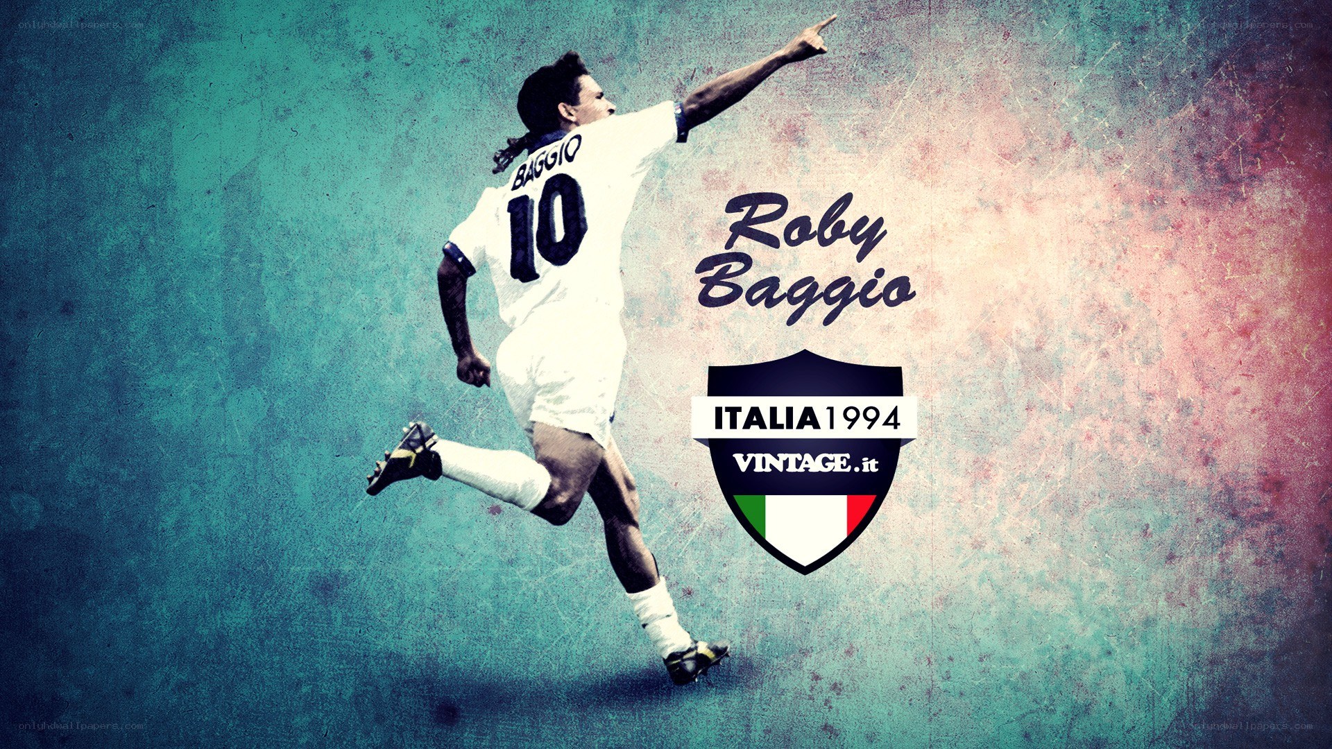 Roberto Baggio celebrating