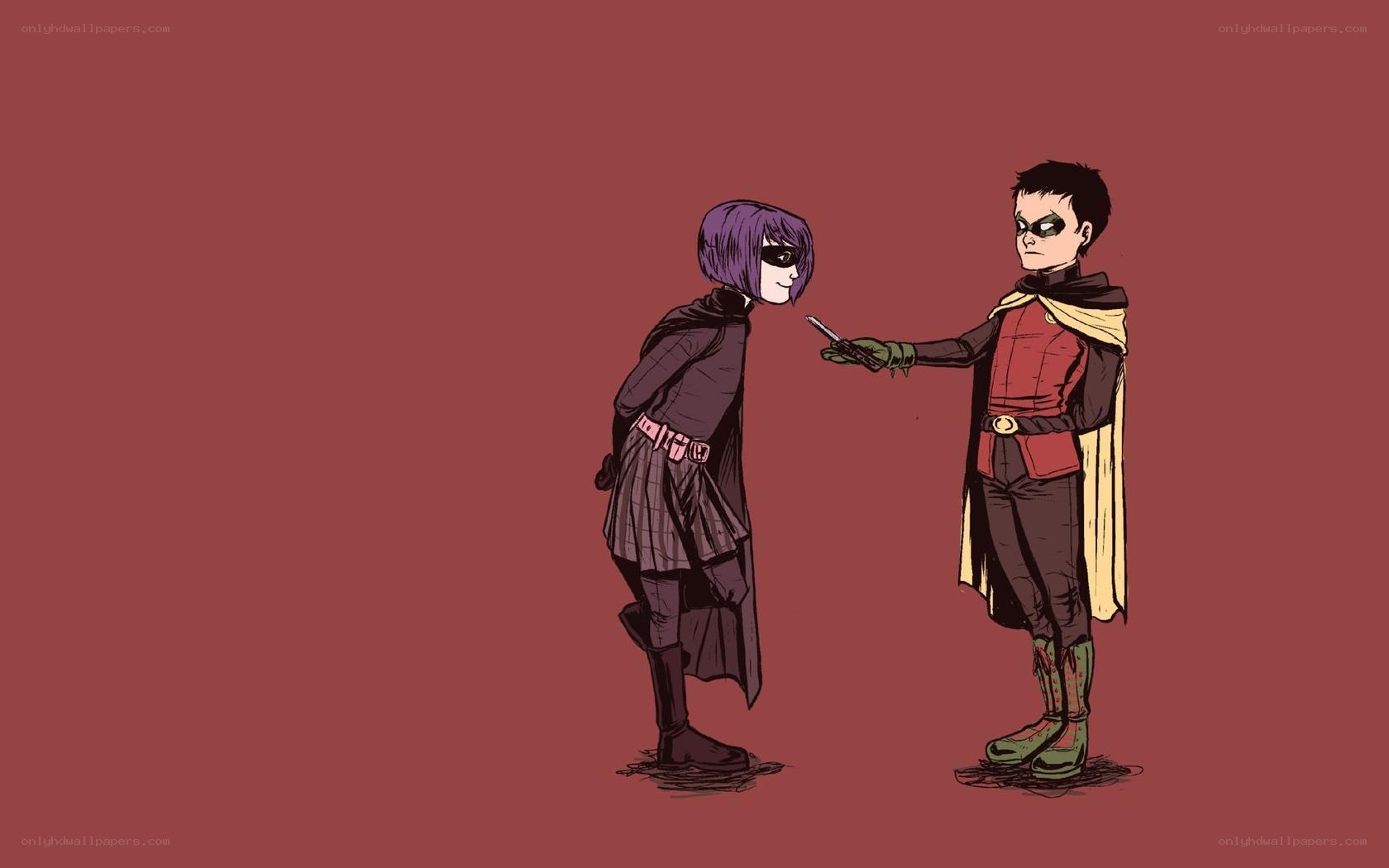 Robin and Batgirl confrontation