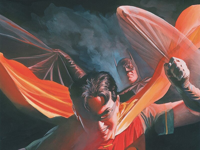 Robin and Batman in action