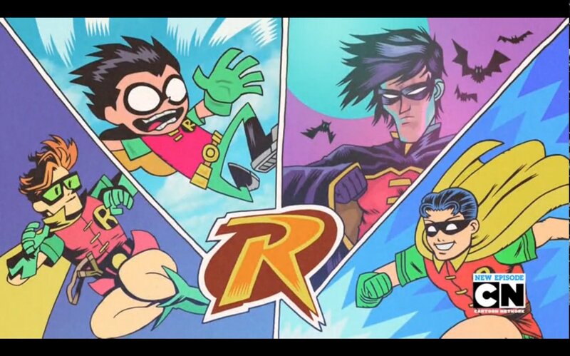 Robin Character in Comic Panels