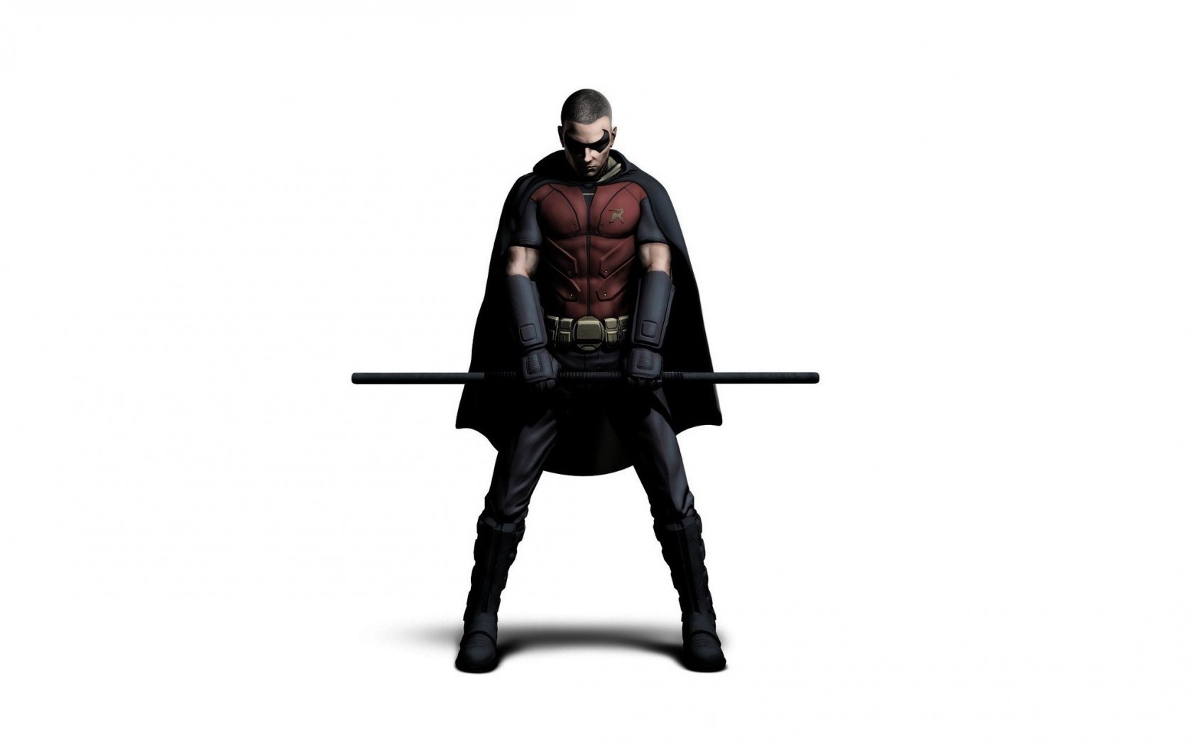 Robin character with staff