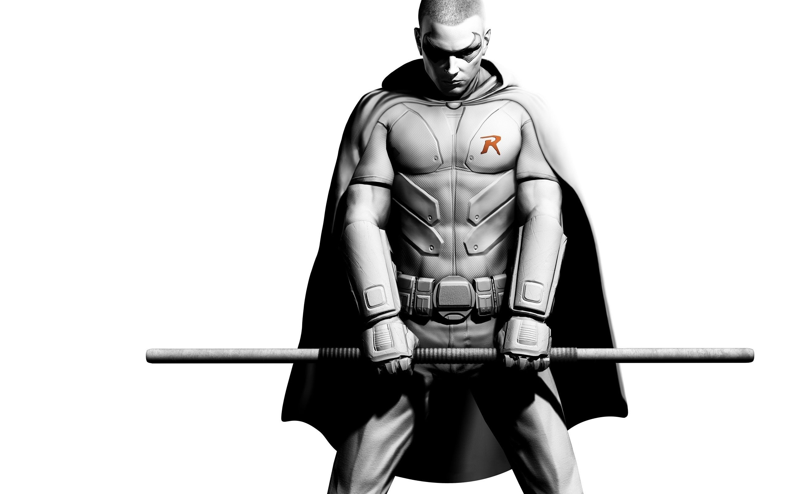 Robin character with staff