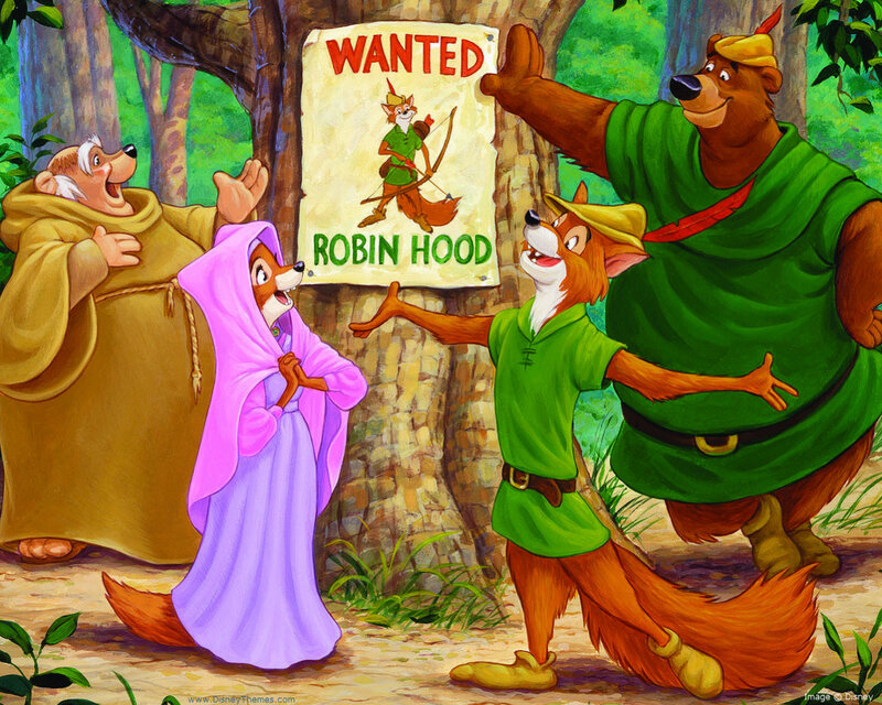Robin Hood and Friends in the Forest